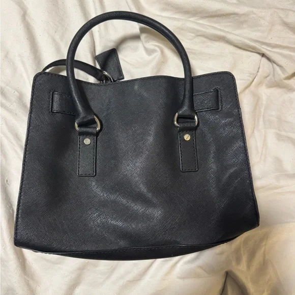 Michael Kors Black Satchel with Silver Accents - Picture 4 of 5